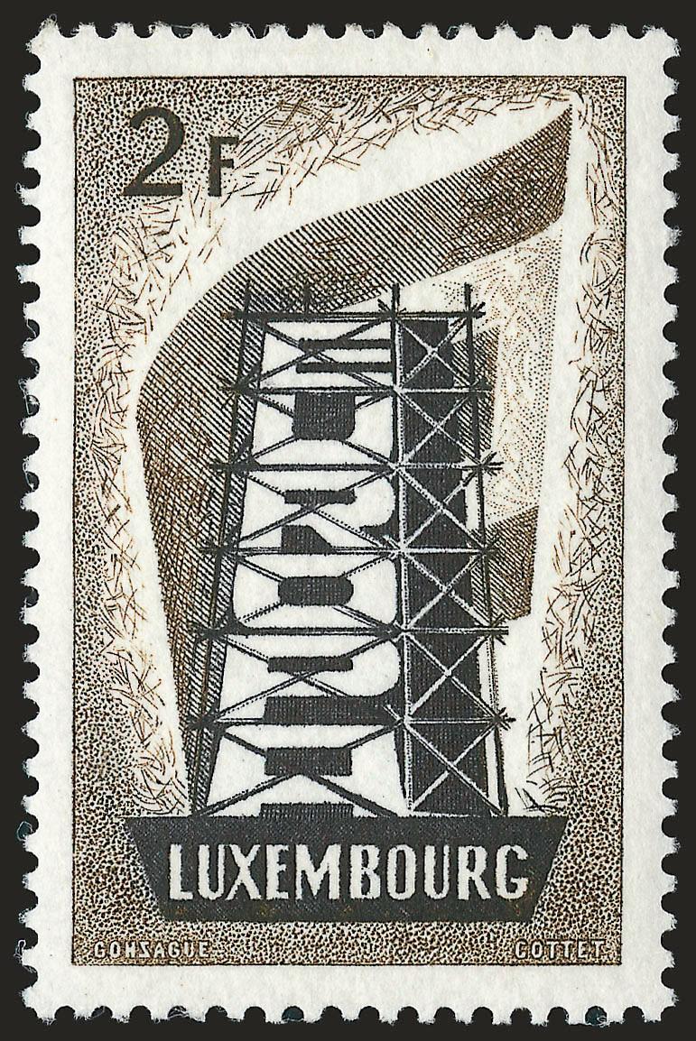 LUXEMBOURG, 1956, 2fr-4fr Europa (318-320).> Mint N.H., Very Fine
