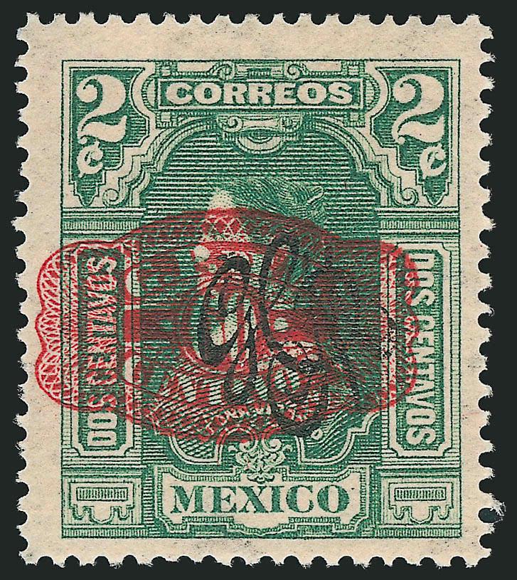 MEXICO, 1916, 60c Red on 2c Green (590).> Lightly hinged, Fine, not regularly issued