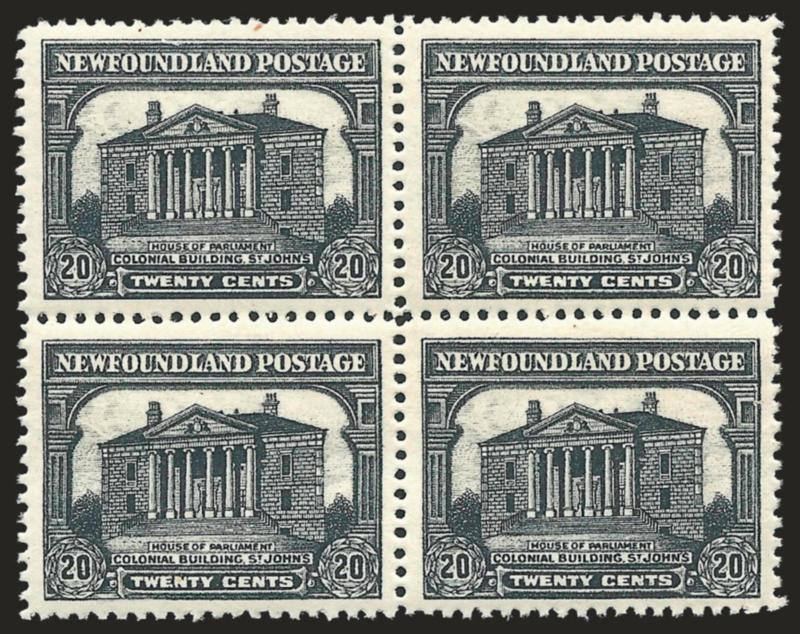 1929-31, 1c-20c Pictorials (163-171).> Mint N.H. blocks of four, Very Fine