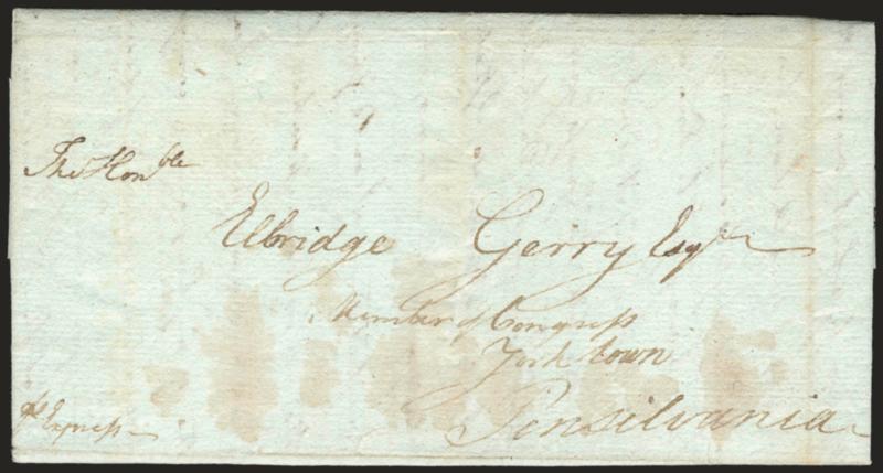 Joseph Trumbull.> Delegate to the Continental Congress (1774), Washingtons Commissary General of the Continental Army (1775-77), member of Revolutionary Board of War (1777-78), autograph letter signed <<Jos:
Trumbull>> datelined <<Windham Jany. 1
