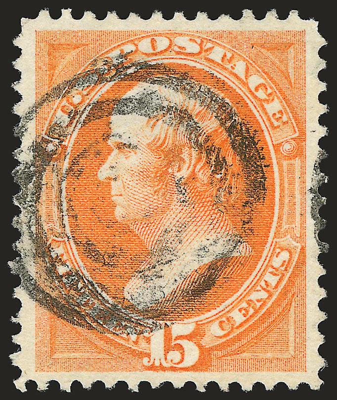 15c Bright Orange (152).> Bright shade, wide balanced margins with long and full perforations all around, bold target cancel, fresh and Extremely Fine, a beautiful stamp, ex Floyd, with 1993 P.F.
certificate