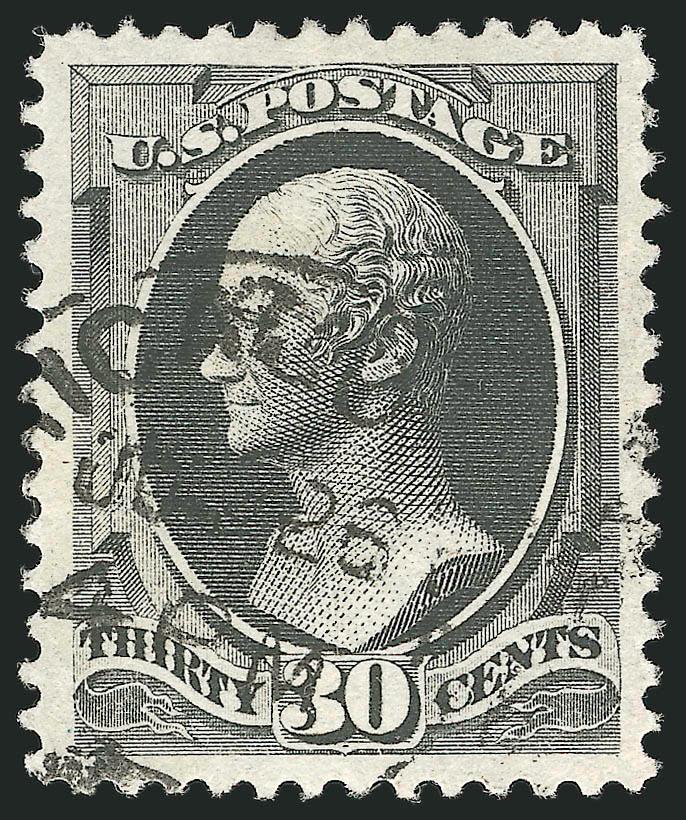 30c Full Black (190).> Almost perfect centering with wide and well-balanced margins, crisp impression on bright paper, neat cancel, long and full perforations all around, Extremely Fine Gem, a superb stamp in
every respect, with 2001 P.F. certificate