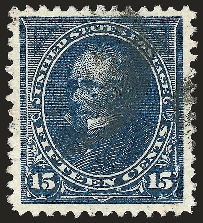 15c Dark Blue (274).> Deep rich color and proof-like impression on bright paper, unobtrusive cancel, wide and balanced margins, fresh and Extremely Fine, a beautiful stamp