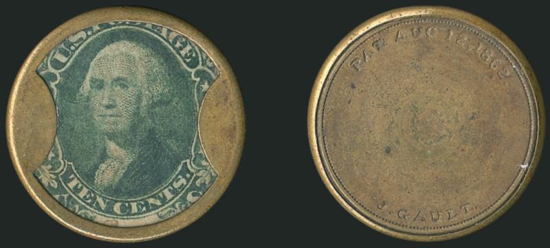 J. Gault, 10c Green (EP97).> Stamp slight soiling, mica intact with only tiny imperfections, Very Fine