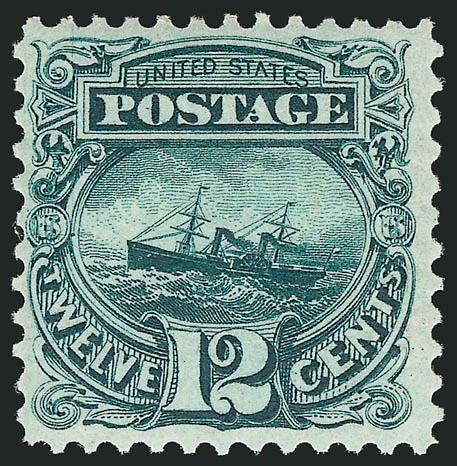 12c Green, Re-Issue (128).> Original gum, deep rich color and sharp proof-like impression, fresh and Fine, with 2001 P.S.E. and 2008 P.F. certificates