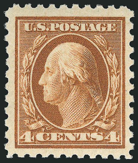 4c Orange Brown (465).> Mint N.H., bright shade, wide margins, Very Fine and choice, with 1989 P.F. certificate