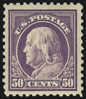 1c-50c 1917-19 Issue (498-499, 501-504, 506, 508-517).> Mint N.H., deep rich colors, many with unusually choice centering, 5c small thin spot, otherwise Very Fine-Extremely Fine, five with
certificates