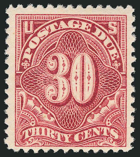 30c Pale Rose (J36b).> Mint N.H., radiant color, crisp impression, fresh and Very Fine, with 2001 P.S.E. certificate
