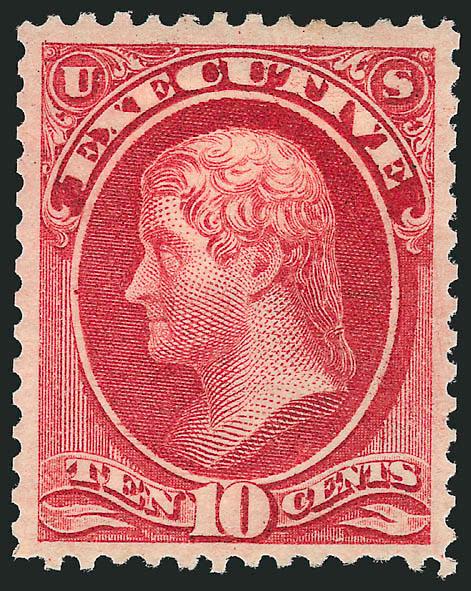 10c Executive (O14).> Unused (no gum), intense shade and impression, well-balanced margins, Very Fine and choice
