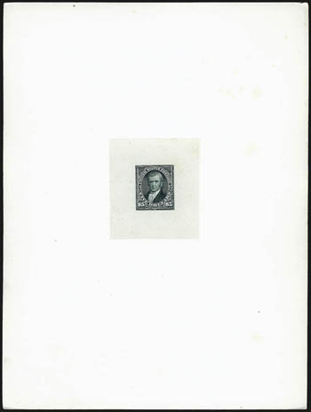 1894-98 Large Die Proof Presentation Sleeve (246P1263P1, J31P1-J37P1, PR102P1-PR113P1).> 33 Large Die Proofs, approximately 150 x 198mm with full die sinkage, Bureaus with one example of each denomination, in
presentation sleeve (flap separated), pe