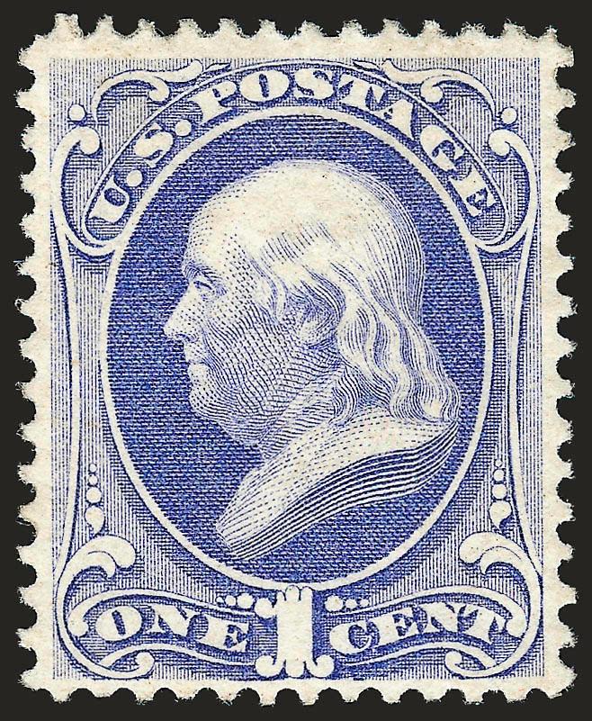1c Ultramarine (145).> Original gum, well-centered, bright color, Very Fine, with 1992 P.F. certificate