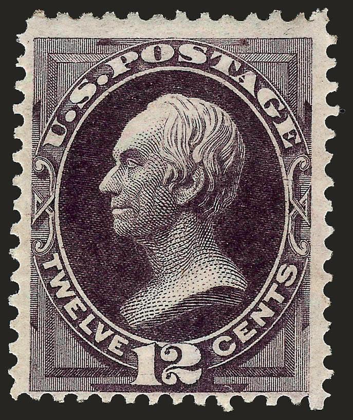 12c Blackish Violet (162).> Original gum, beautiful dark Continental shade, three balanced margins but centered a bit low, still Fine and well above the usual quality for this difficult issue, with 2004 P.F.
certificate
