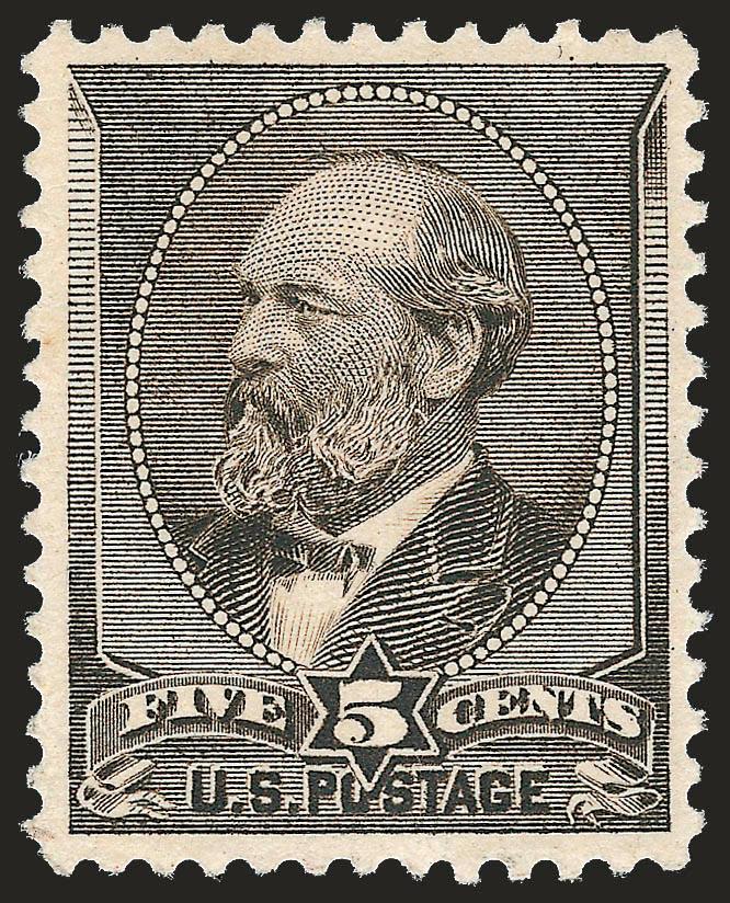 5c Yellow Brown (205).> Original gum, lightly hinged, fresh and attractively centered, Very Fine and choice, with 2008 P.S.E. certificate (VF-XF 85 SMQ $490.00)