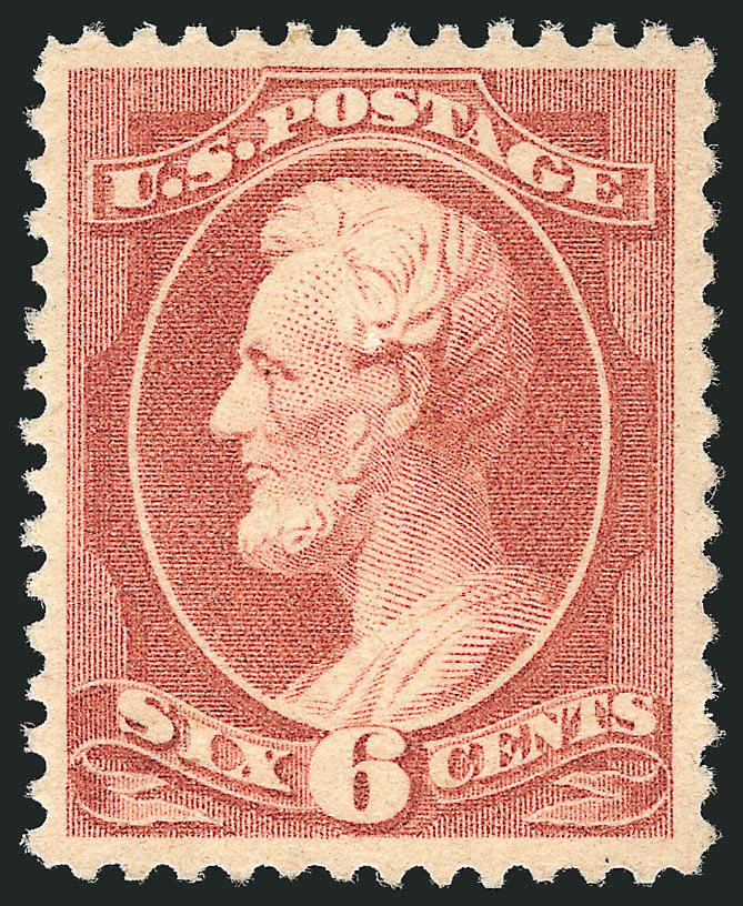 6c Rose (208).> Original gum, lightly hinged, brilliant color, trivial natural inclusion at top, Very Fine, with 2001 P.F. certificate for block