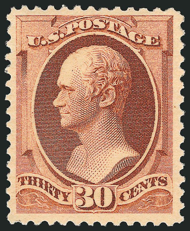 30c Orange Brown (217).> Original gum, lightly hinged, deep rich color, fresh and Very Fine