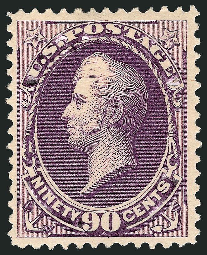 90c Purple (218).> Original gum, lightly hinged, rich color, fresh and Fine, a pretty stamp