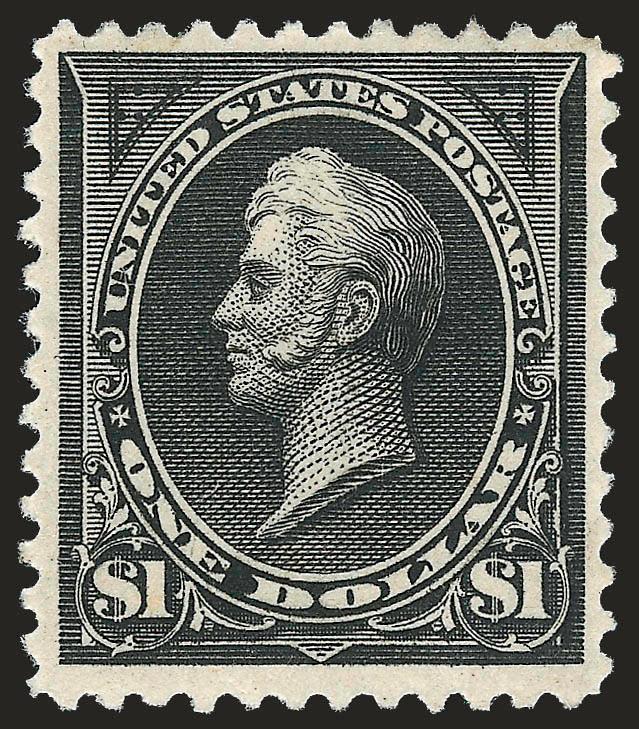 $1.00 Black (261).> Original gum, lightly hinged, attractive margins, intense shade on bright white paper, Very Fine, with 2008 P.F. certificate