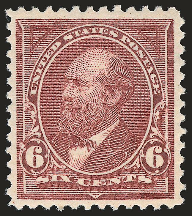 6c Dull Brown (271).> Original gum, barest trace of hinging, exceptionally well-centered with attractive margins and color, fresh, Very Fine and choice, with 2008 P.S.E. certificate (VF-XF 85 SMQ
$200.00)