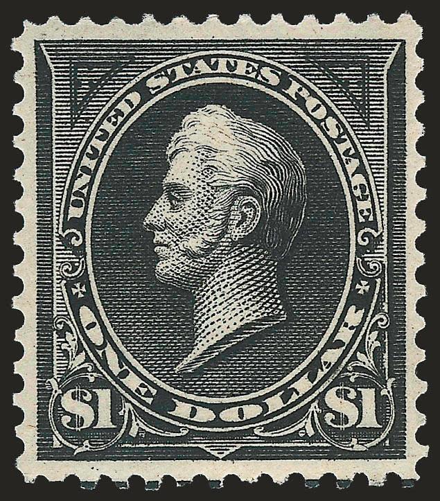 $1.00 Black, Ty. I (276).> Original gum, barest trace of hinging with almost balanced margins, strong color on bright paper, Extremely Fine, with 2008 P.F. certificate (VF-XF 85 SMQ $1,000.00)