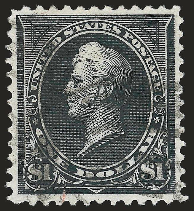 $1.00 Black, Ty. I (276).> Exceptionally well-centered, light oval registry cancel, Extremely Fine, with 2008 P.S.E. certificate (VF-XF 85 SMQ $190.00