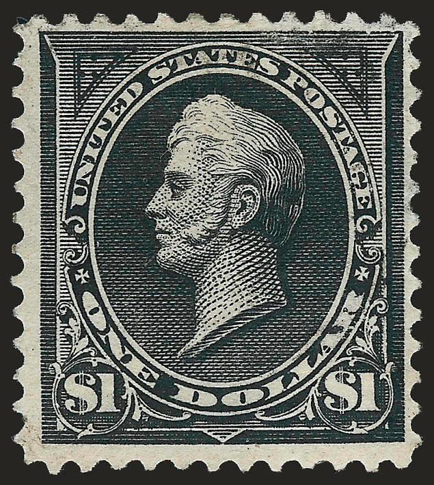 $1.00 Black, Ty. II (276A).> Disturbed original gum, small thin spot, Fine appearance
