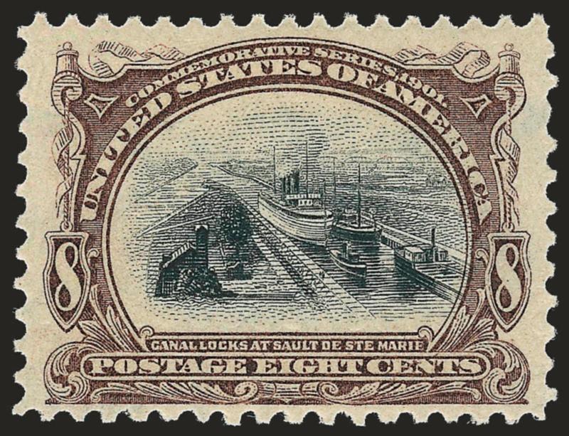 8c Pan-American (298).> Mint N.H., excellent centering, strong colors,Very Fine and choice, with 2002 P.F. certificate