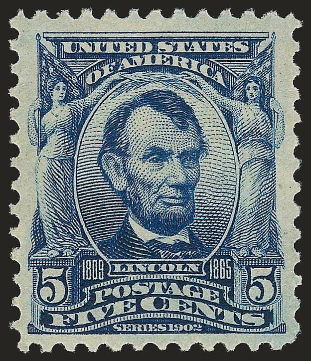 5c Blue (304).> Mint N.H., rich color, Very Fine and choice, with 2006 P.S.E. certificate (VF-XF 85 SMQ $275.00)