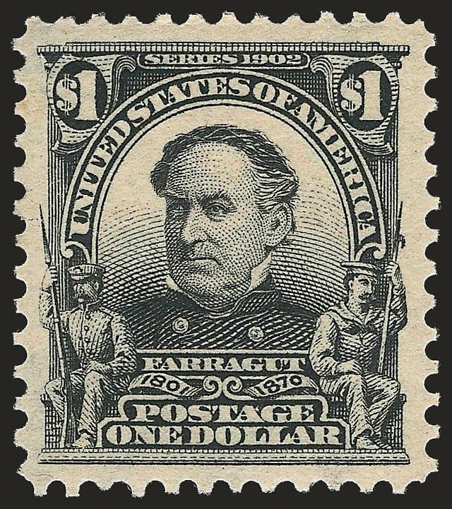 $1.00 Black (311).> Wide well-balanced margins, lightly hinged, crisp paper, Extremely Fine, with 2007 P.S.E. certificate (XF 90 SMQ $1,100.00)