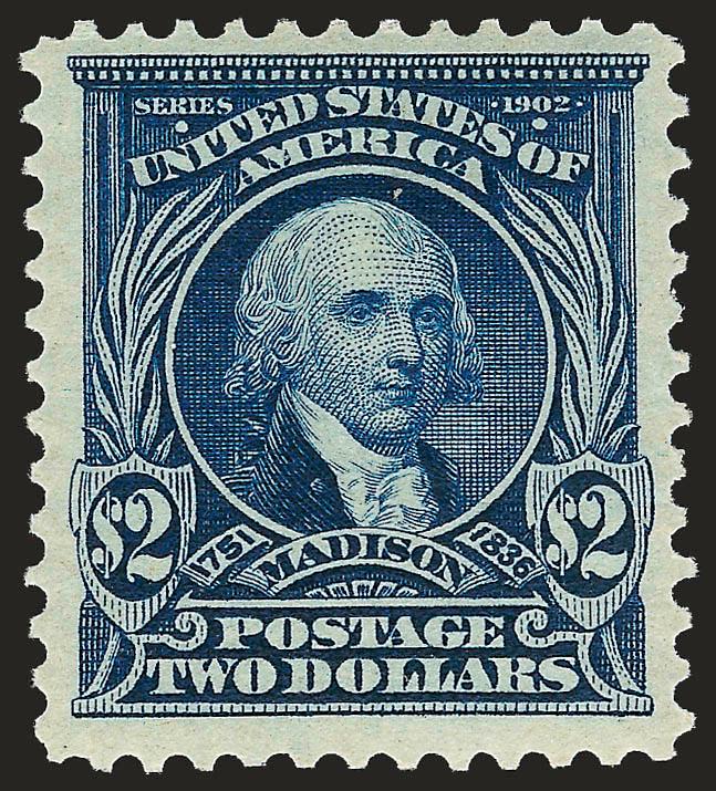 $2.00 Dark Blue (312).> Lightly hinged, uncommonly wide margins with rich color on bright paper, Very Fine, with 2008 P.F. certificate