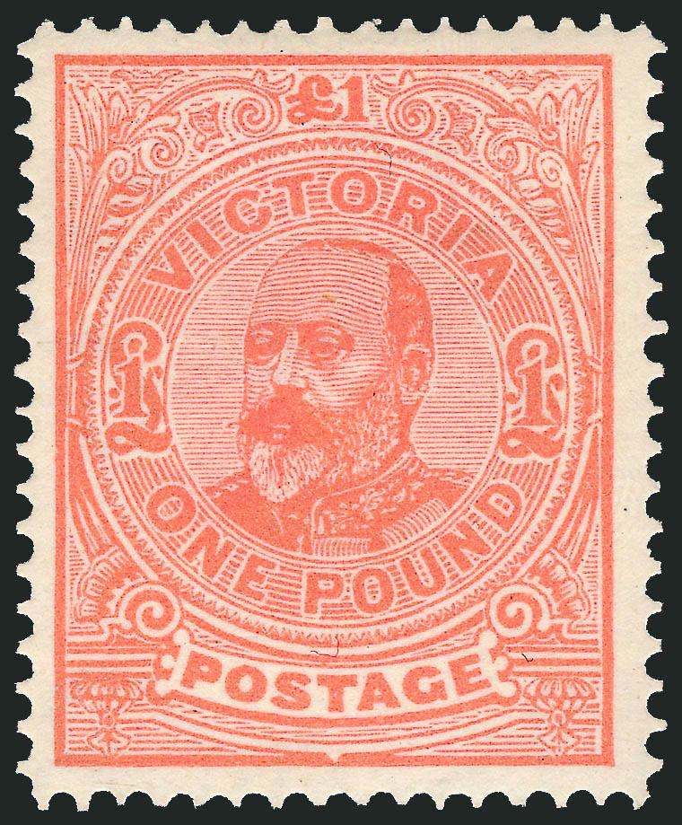 VICTORIA, 1907, £2 Pale Red (230 SG 444).> Exceptionally well-centered, Gibbons Salmon shade, Very Fine and choice, with 1991 P.F. certificate, SG £400
