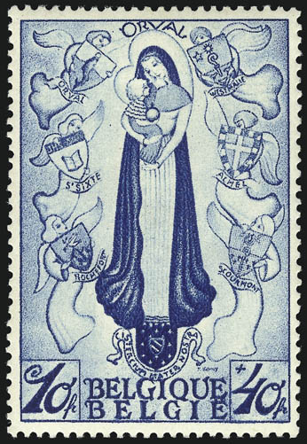 BELGIUM, 1933, 5c-10fr Orval Abbey (B132-B143).> Very Fine