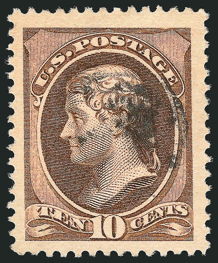 10c Brown (209).> Jumbo margins all around, deep rich color, detailed impression, cork cancel, Extremely Fine Gem, a huge stamp, with 2000 P.S.E. certificate