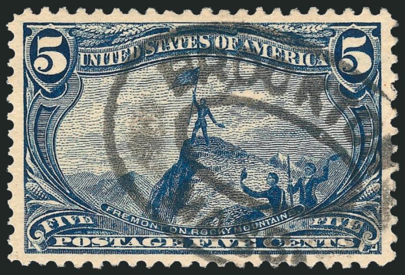 4c Trans-Mississippi (287).> Gorgeous centering with wide and balanced margins, rich color, bold Brockton Mass. oval registry cancel, Extremely Fine Gem, a beautiful stamp