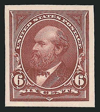 6c Brown, Plate Proof on Card (256P4).> Extremely Fine