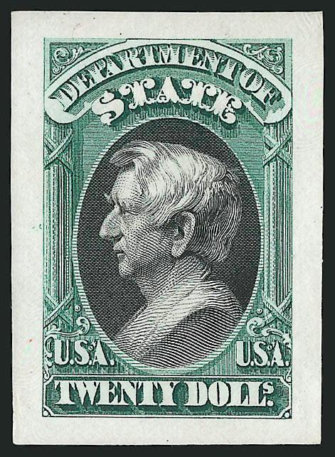 1c-$20.00 State, Small Die Proofs (O57P2-O71P2).> Very Fine-Extremely Fine