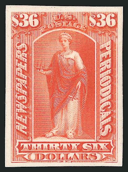 Atlanta Trial Color Plate Proofs.> Balance of 68, nearly all 1873 Bank Notes and Officials, also incl. 29 normal plate proofs, all but one Treasury or State Officials, some duplication, virtually all Very
Fine-Extremely Fine