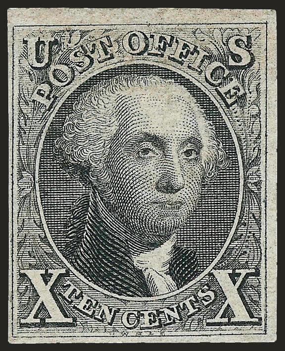 5c Red Brown, 10c Black, 1847 Reproductions (3, 4).> Without gum as issued, ample to large margins, light creases, Very Fine appearance