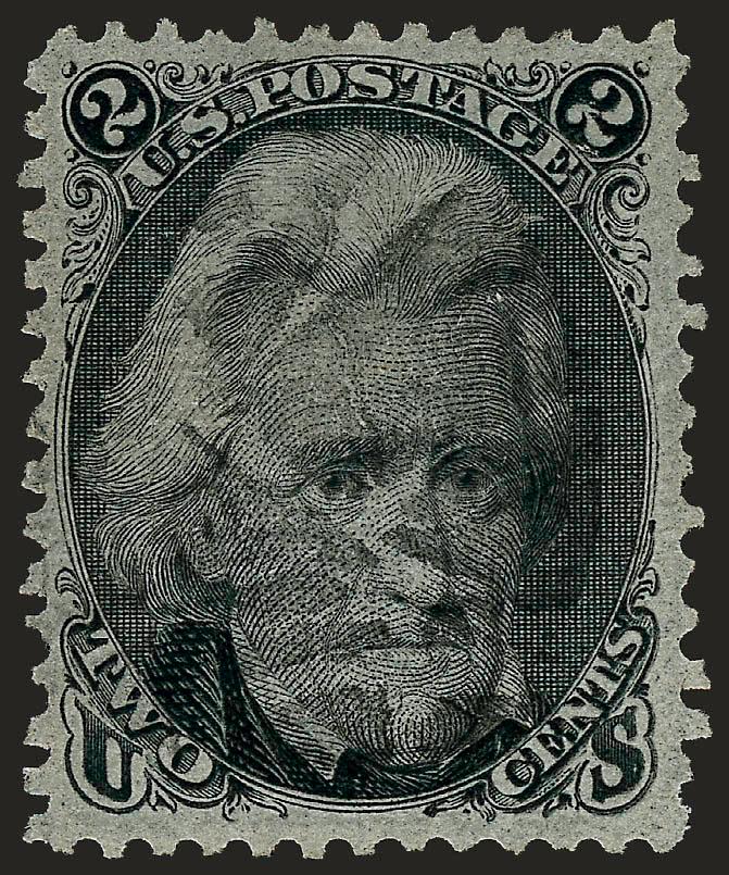 2c Black, E. Grill (87).> Unusually choice centering, intense shade and impression, cork cancel, Extremely Fine, with 2004 P.F. certificate
