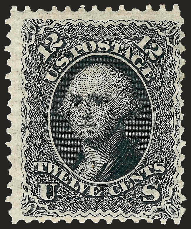 12c Black, Re-Issue (107).> Original gum, h.r., detailed impression, few natural gum bends, Fine, only 389 were sold, with 1998 P.F. certificate