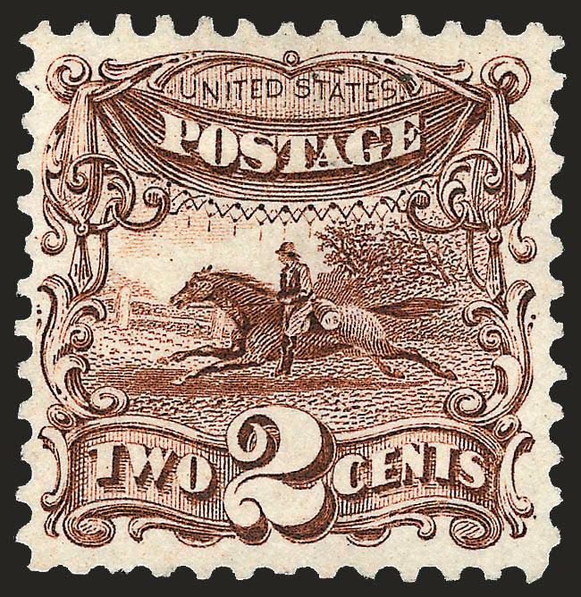 2c Brown, Re-Issue (124).> Unused (no gum), intense shade and impression, Very Fine, with 1983 P.F. certificate