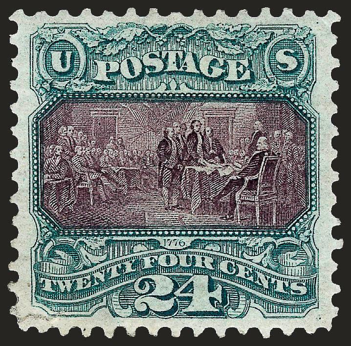 12-24c 1869 Pictorial Re-Issue (128-130).> 24c original gum, other two part original gum, 12c light staining and reperfed at left (also ink markings on reverse partially removed), 15c faint trivial corner
crease, 24c repaired tear at bottom left, als