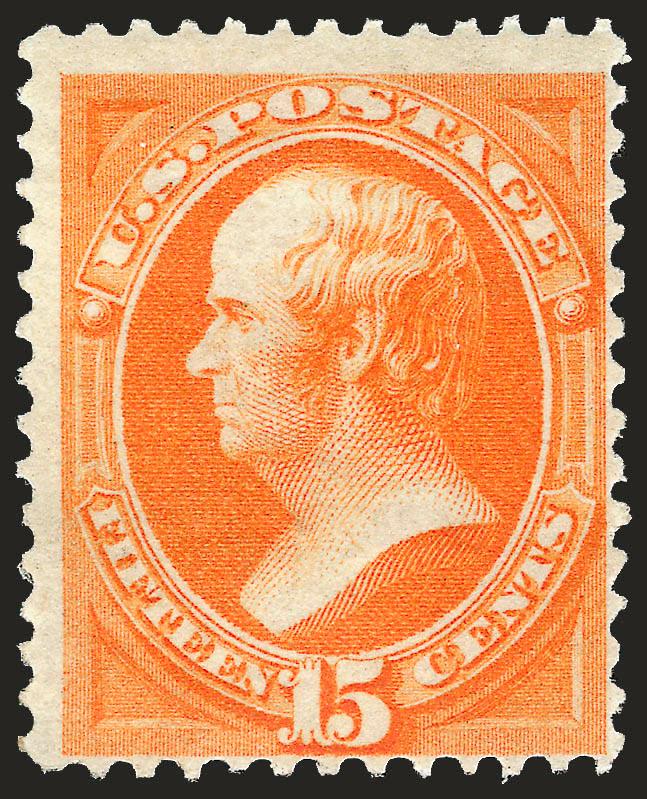 15c Yellow Orange (163).> Original gum, vibrant color, Fine, with 1985 P.F. certificate