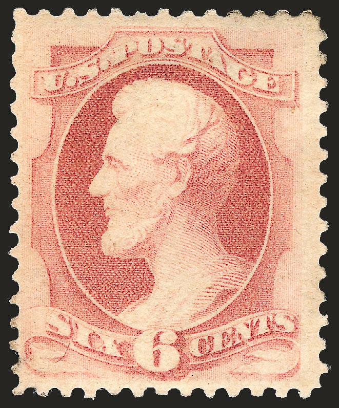 6c Pink (186).> Original gum, vibrant color, reperfed, Very Fine appearance