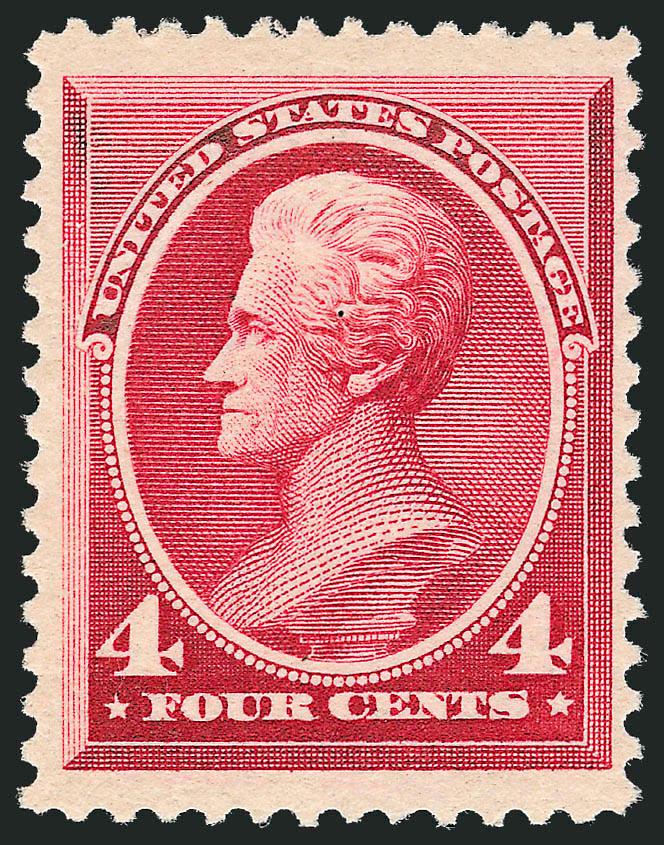 4c Carmine (215).> Mint N.H., bright color, Very Fine, with 1993 P.F. certificate