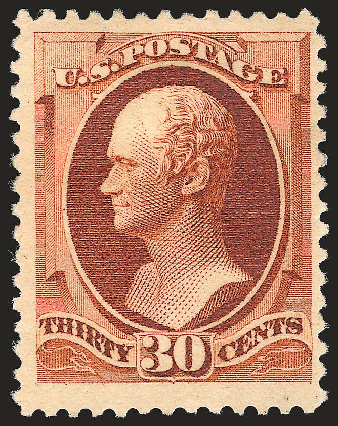 30c Orange Brown (217).> Original gum, deep rich color, unusually wide margins for this issue, Very Fine