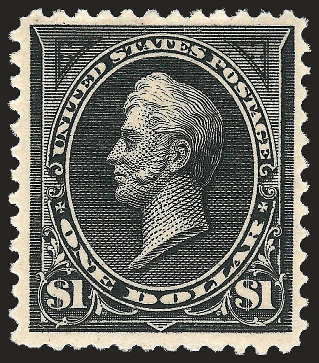 $1.00 Black (261).> Original gum, lightly hinged, attractive margins and beautifully centered, Very Fine, with 2008 P.S.E. certificate