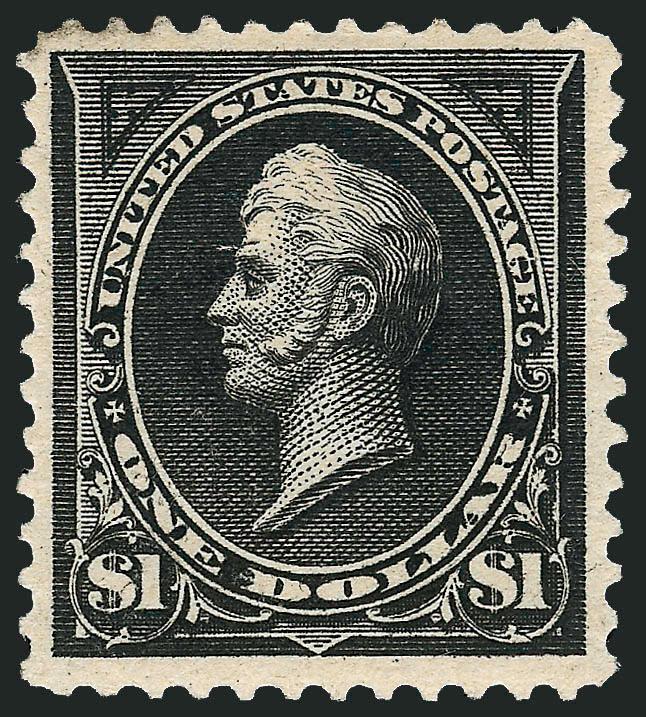 $1.00 Black (261).> Original gum, lightly hinged, wide margins and intense color on crisp paper, Very Fine, with 2008 P.S.E. certificate