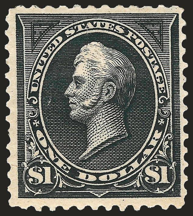 $1.00 Black, Ty. II (261A).> Original gum, detailed impression, few small flaws, otherwise Fine
