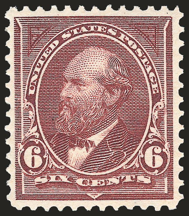 6c Dull Brown (271).> Mint N.H., beautiful margins and attractively centered, lovely color on fresh bright paper, Very Fine and choice, with 1998 and 2008 P.F. certificates (VF-XF 85 SMQ $750.00)