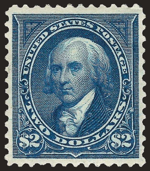 $2.00 Bright Blue (277).> Original gum, pretty color, reperfed at left, Extremely Fine appearance